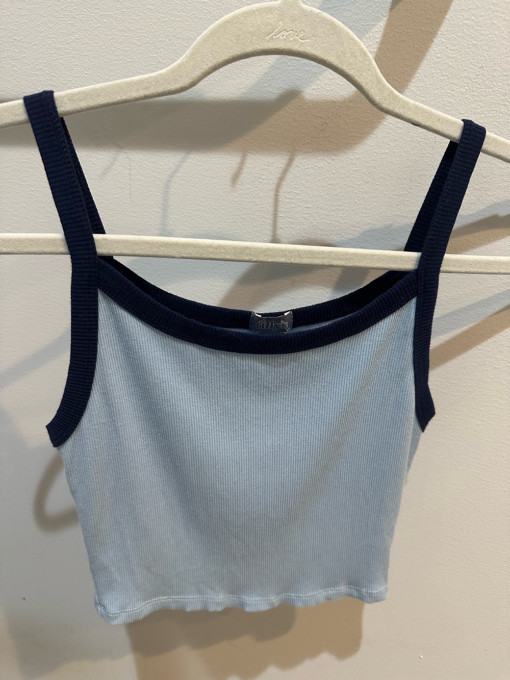 TILLYS Ringer Womens Cami blue xs